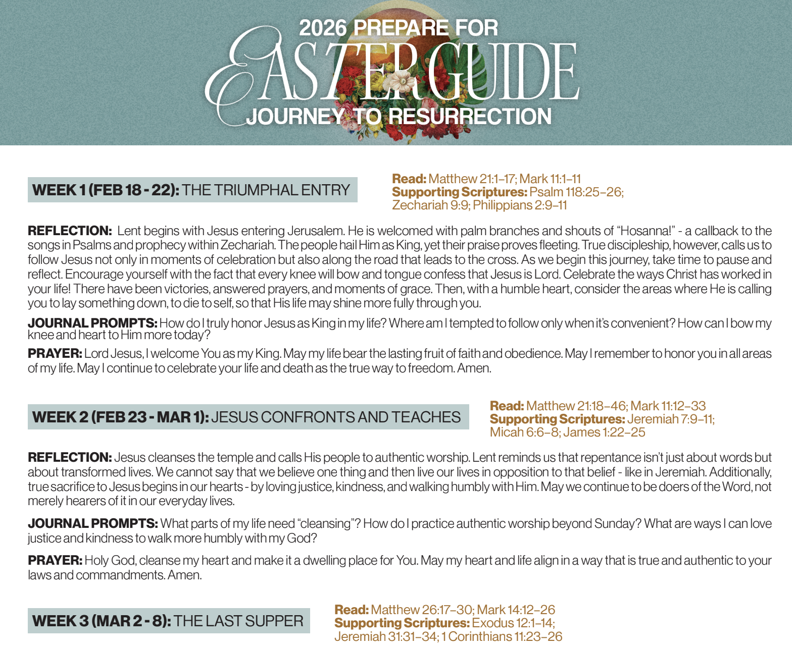 Prepare for Easter Guide